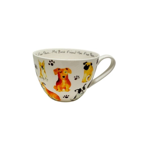 Portobello By Design MY BEST FRIEND DOG Bone China Jumbo Cup England - Picture 1 of 6